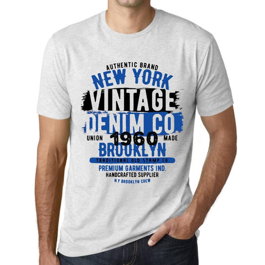 Men’s <span>Graphic</span> T-Shirt Vintage Denim Since 1960 Vintage White - ULTRABASIC