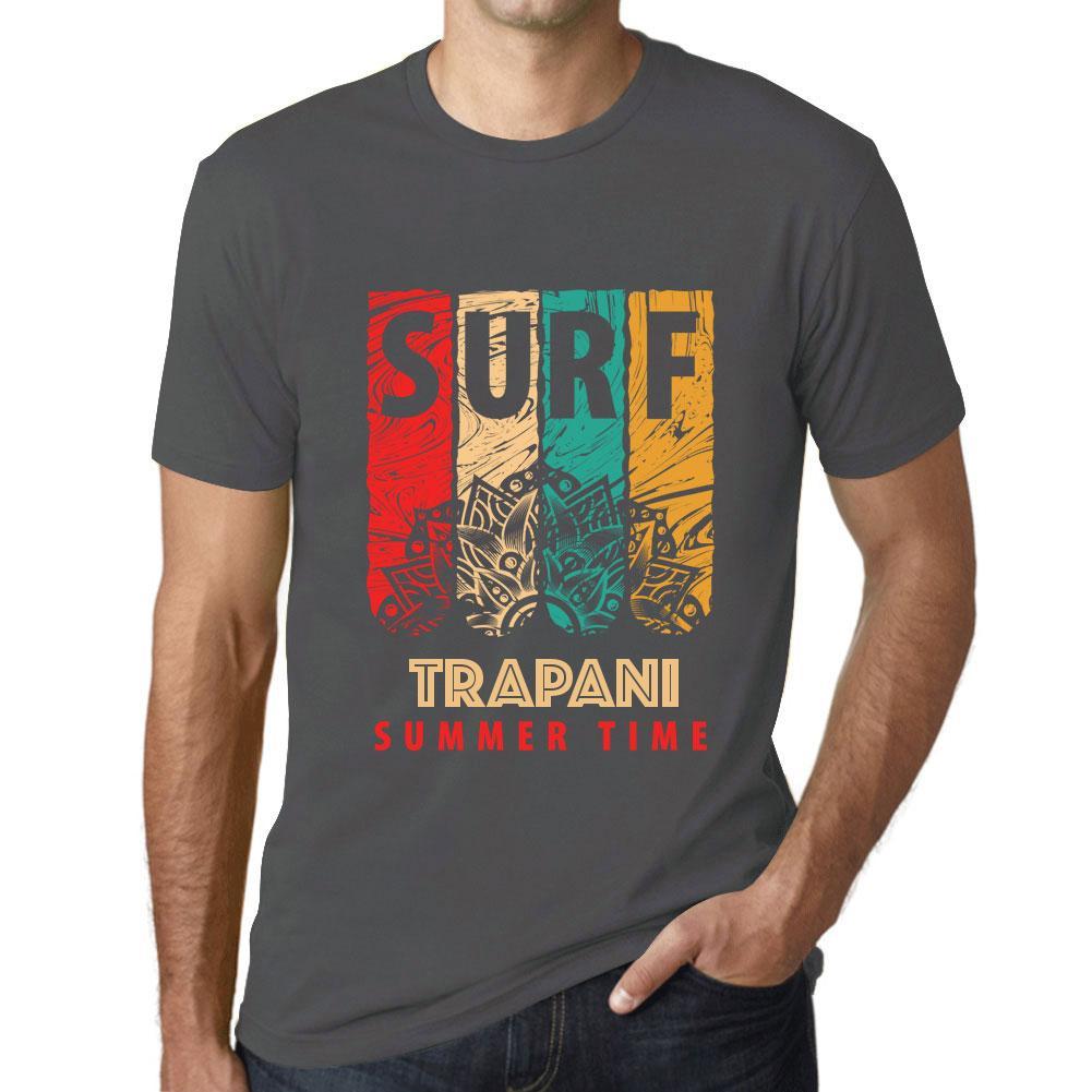 Men&rsquo;s Graphic T-Shirt Surf Summer Time TRAPANI Mouse Grey - Ultrabasic