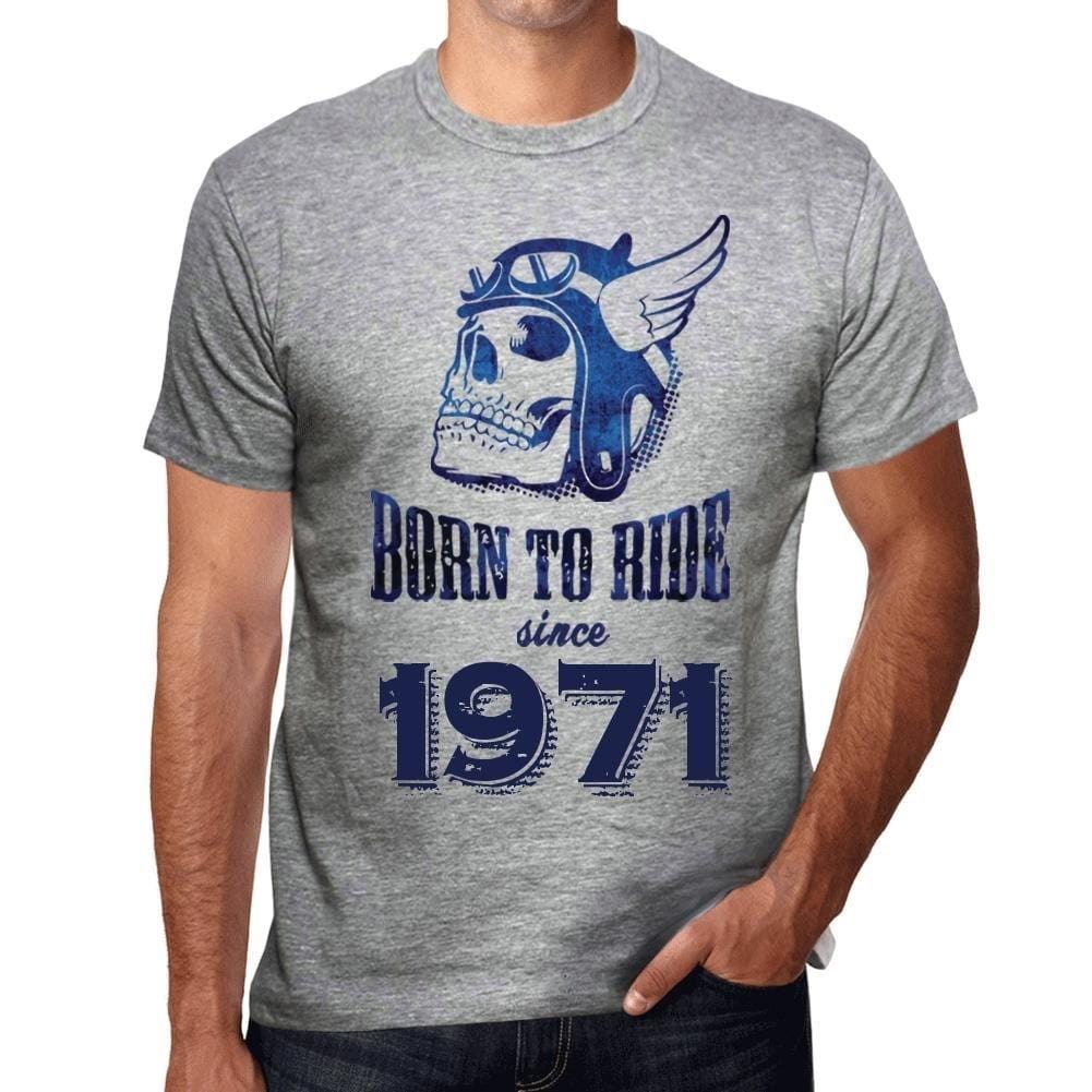 Homme Tee Vintage T-Shirt 1971, Born to Ride Since 1971