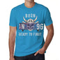96 Ready To Fight Mens T-Shirt Blue Birthday Gift 00390 - Blue / Xs - Casual