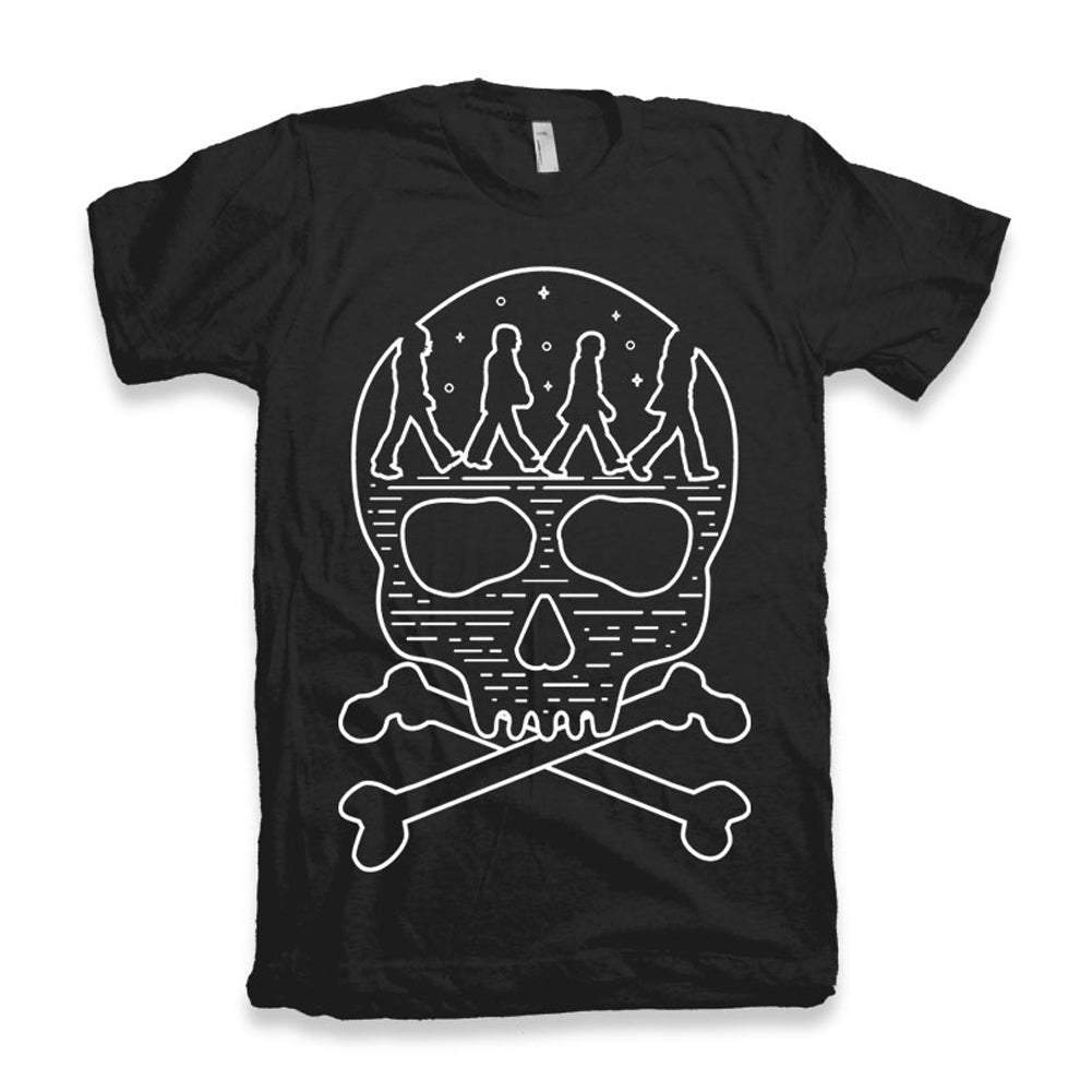 ULTRABASIC Men's T-Shirt Abbey Skull Crossbones - Skull Shirt for Men 
