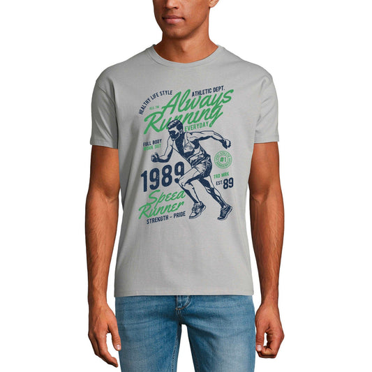 ULTRABASIC Herren T-Shirt Always Running Everyday – Speed ​​Runner – Strength Pride T-Shirt