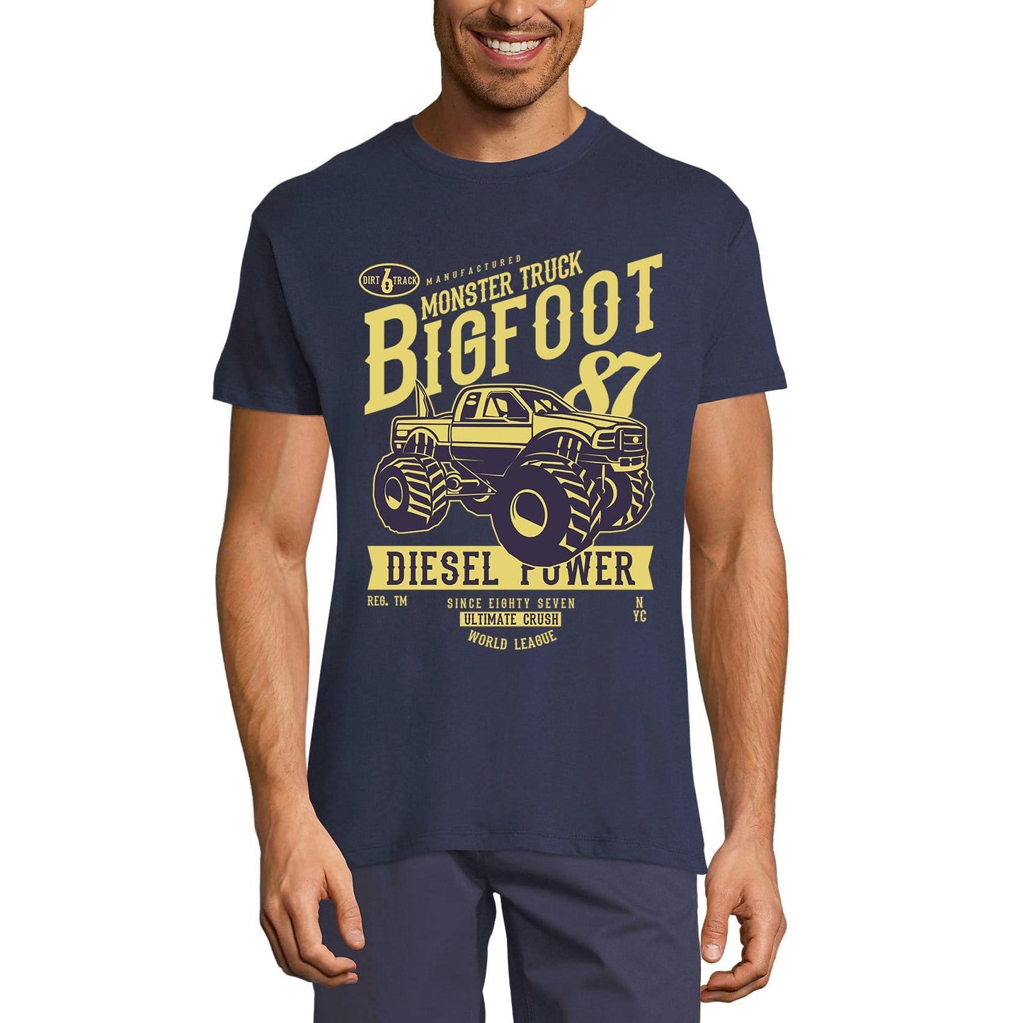 ULTRABASIC Herren T-Shirt Monstertruck Bigfoot – Crush World League Since 87 Shirt