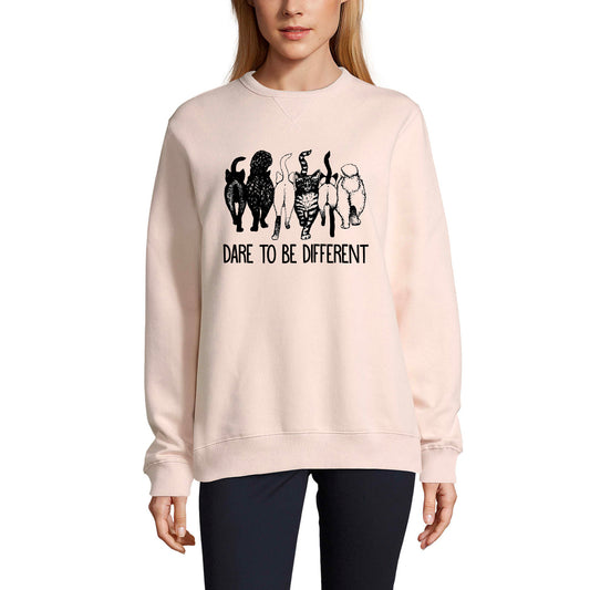 ULTRABASIC Damen-Sweatshirt Dare to Be Different – ​​Cat Squad – Lustiger Haustier-Kitty-Liebhaber-Pullover
