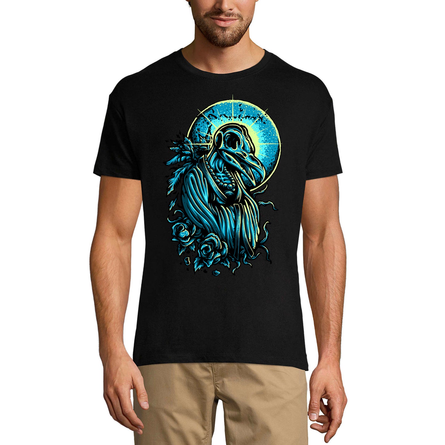 ULTRABASIC Herren-Grafik-T-Shirt Tod und Wiedergeburt – Gruseliges Monster-Shirt für Männer