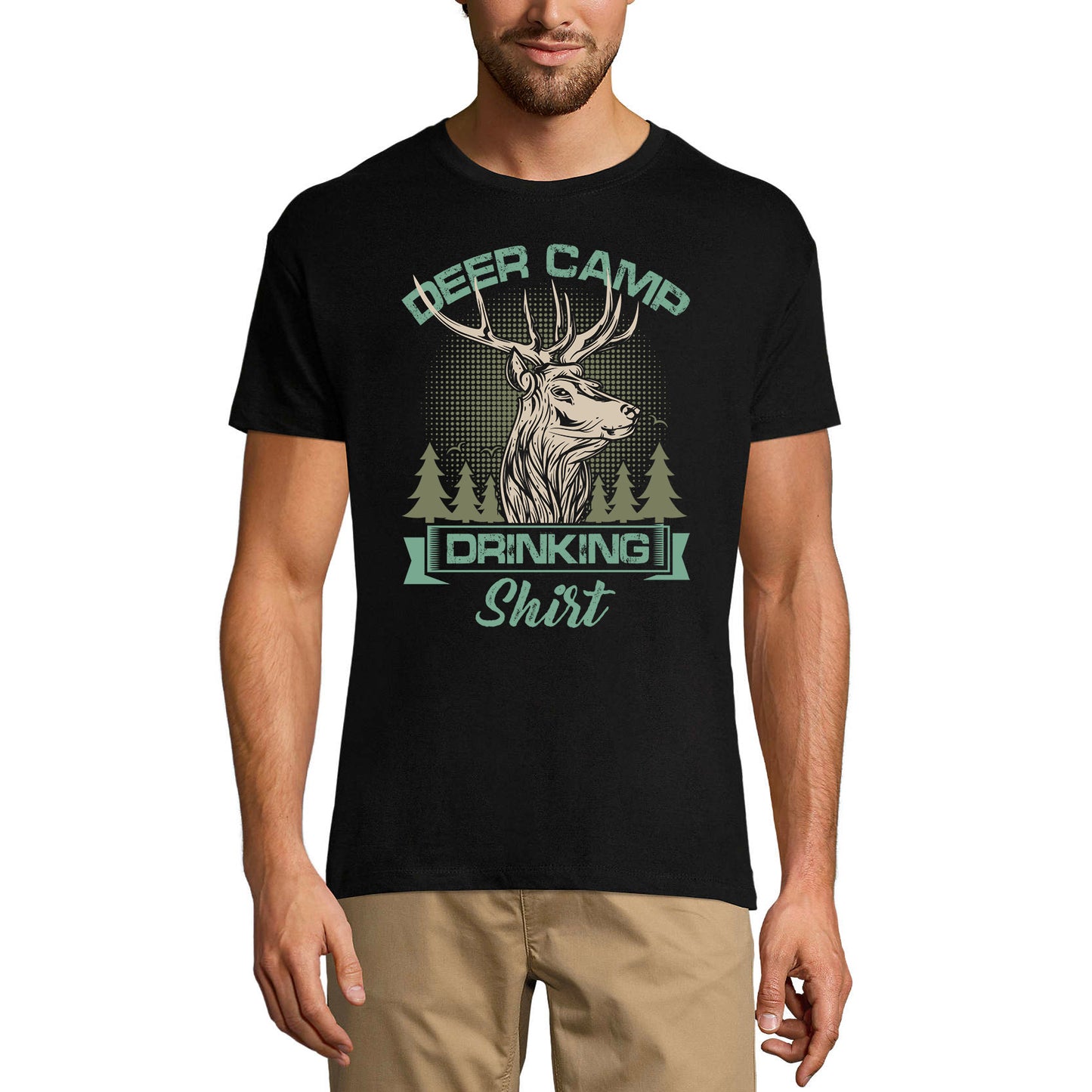 ULTRABASIC Men's T-Shirt Deer Camp Drinking Shirt - Hunter Tee Shirt