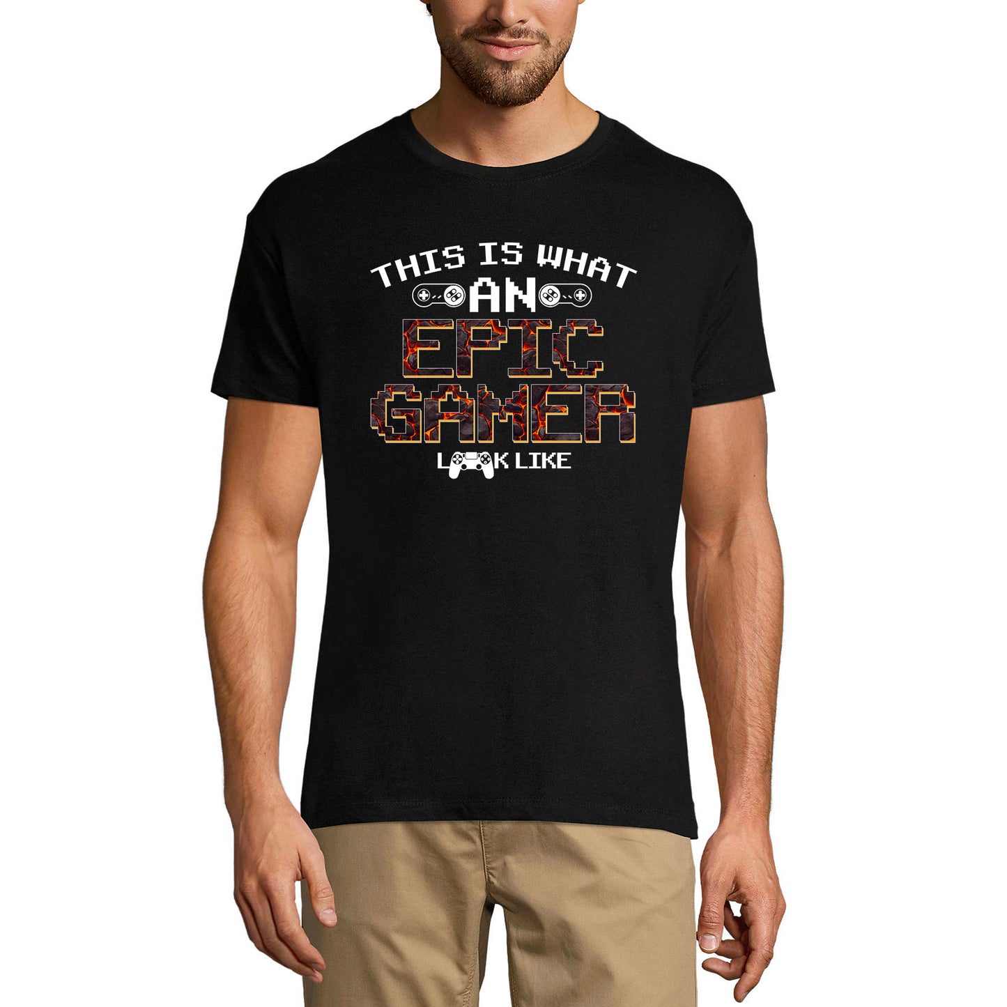 ULTRABASIC Men's T-Shirt This Is What an Epic Gamer Look Like - Gaming Apparel