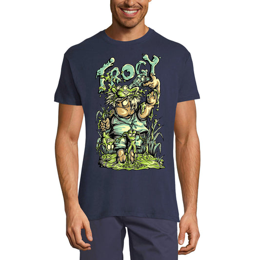 ULTRABASIC Herren-Grafik-T-Shirt Frogy Frog Hunter – lustiges Witz-Shirt für Männer