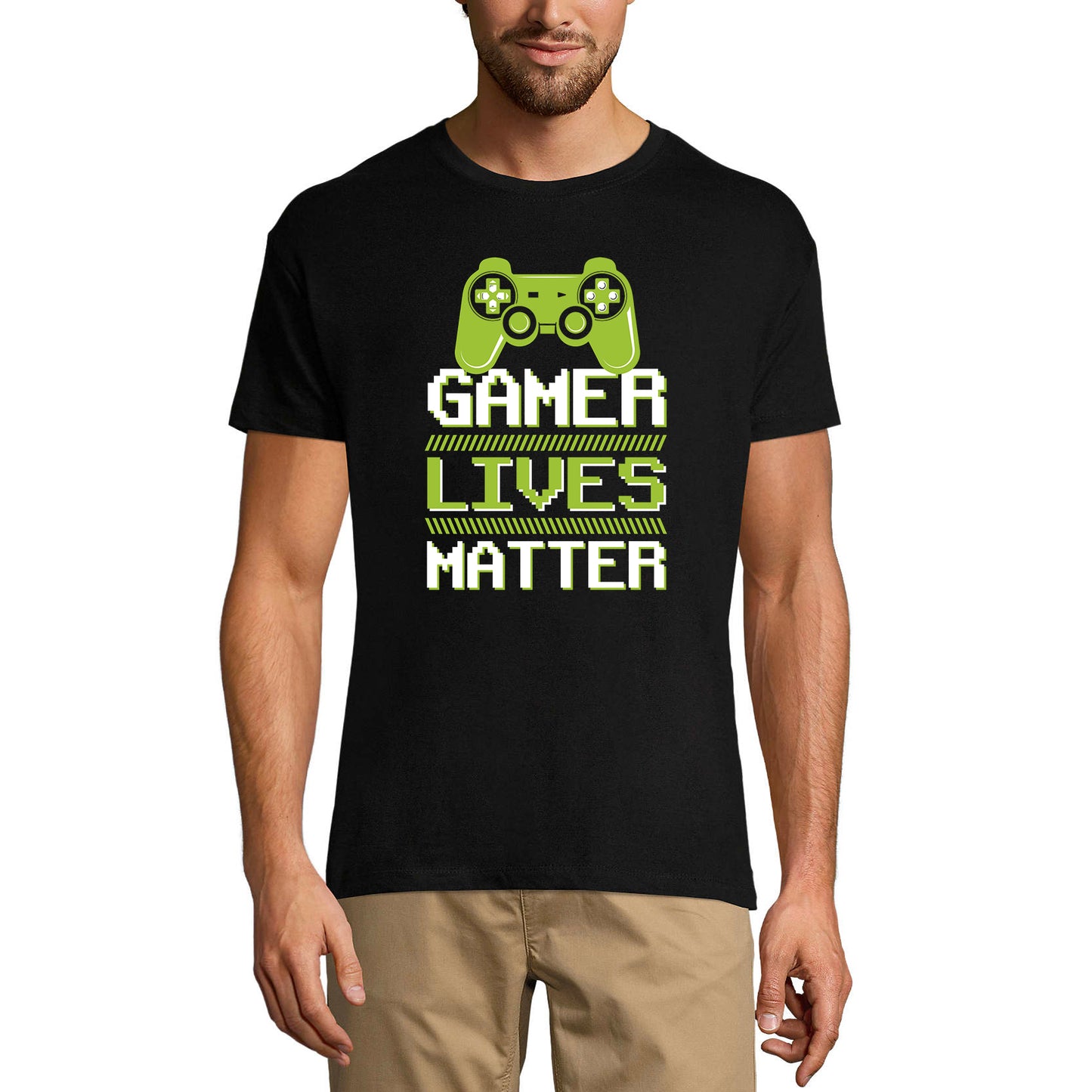 ULTRABASIC Men's T-Shirt Gamer Lives Matter - Gaming Vintage Apparel for Adults