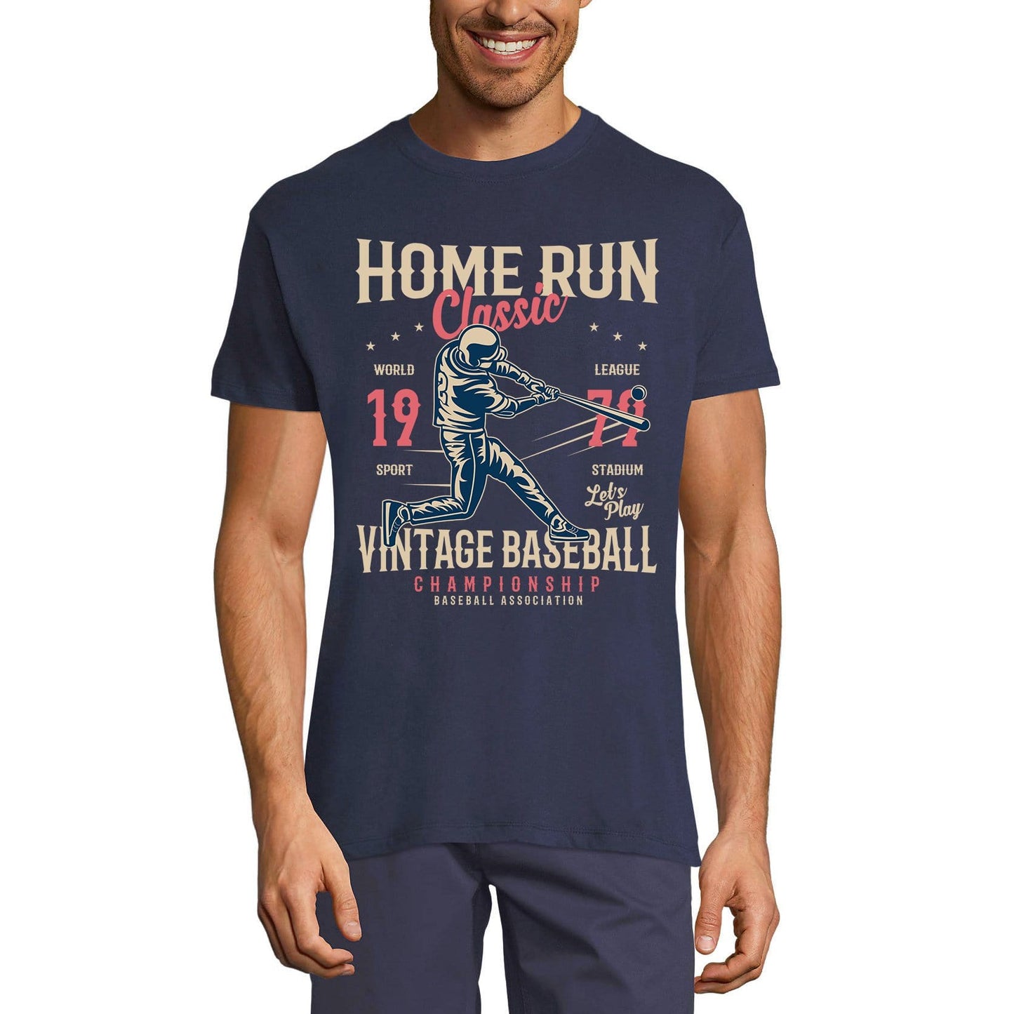 ULTRABASIC Herren T-Shirt Home Run Classic – Vintage Baseball 1979 Championship T-Shirt