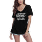ULTRABASIC Women's Novelty T-Shirt I Don't Sweat I Sparkle - Funny Vintage Tee Shirt