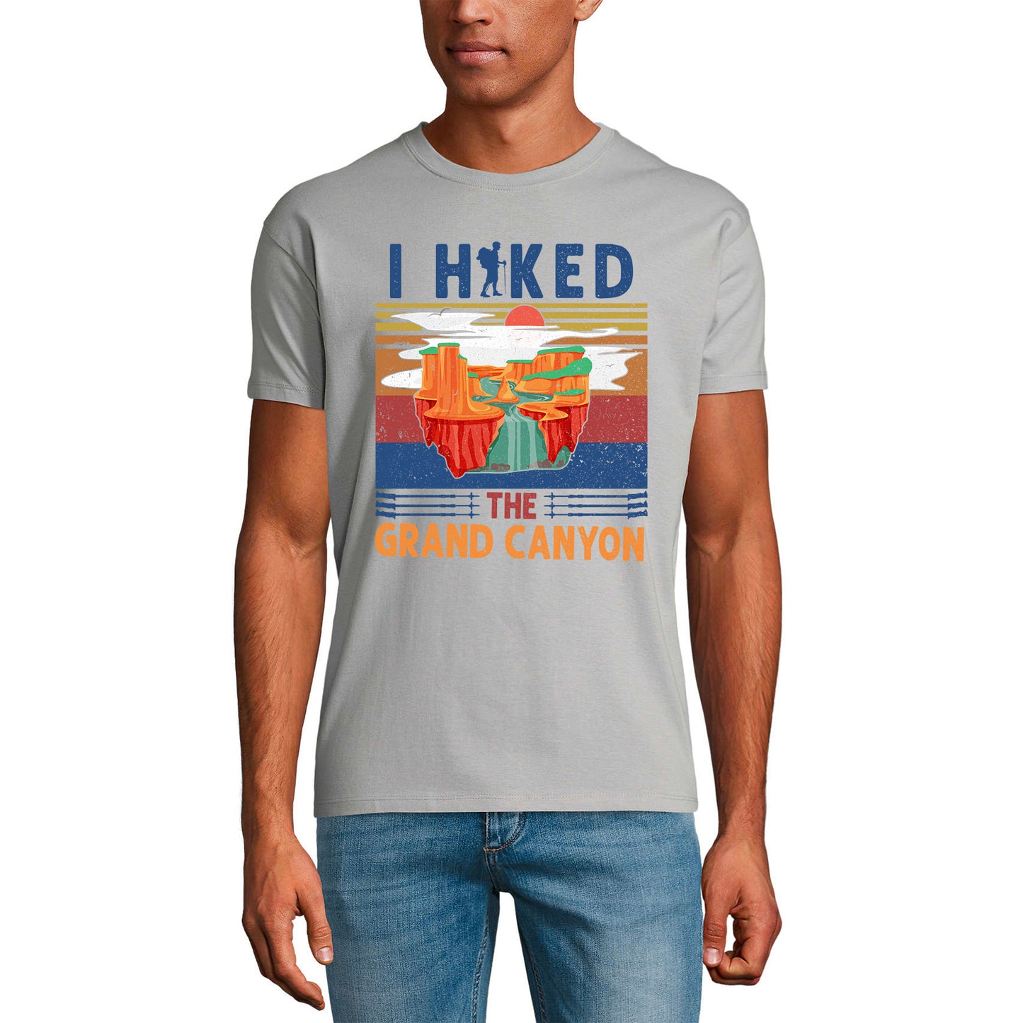 ULTRABASIC Men's T-Shirt I Hiked the Grand Canyon - Mountain Hiker Tee Shirt
