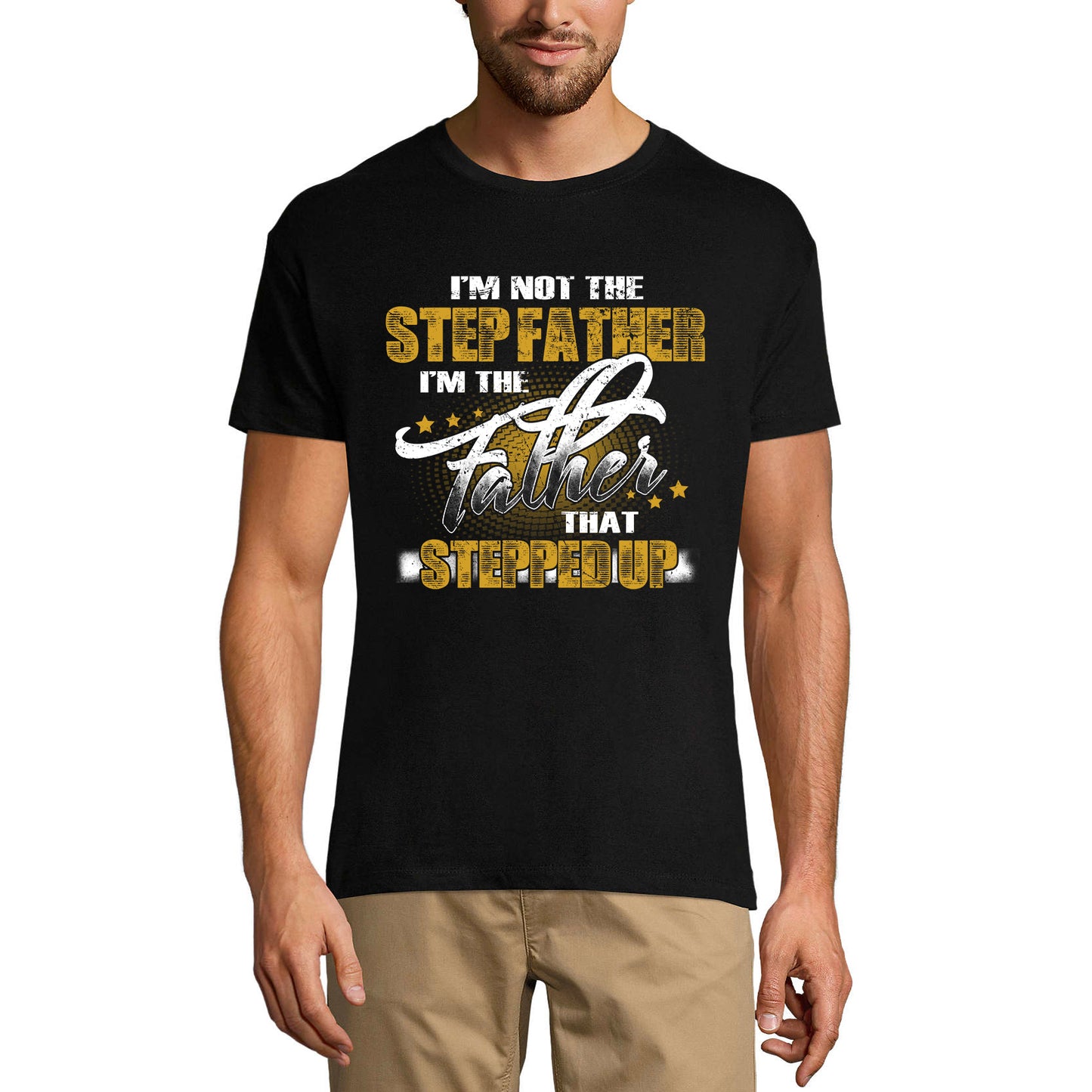 ULTRABASIC Men's Graphic T-Shirt I'm The Father That Stepped Up - Funny Shirt