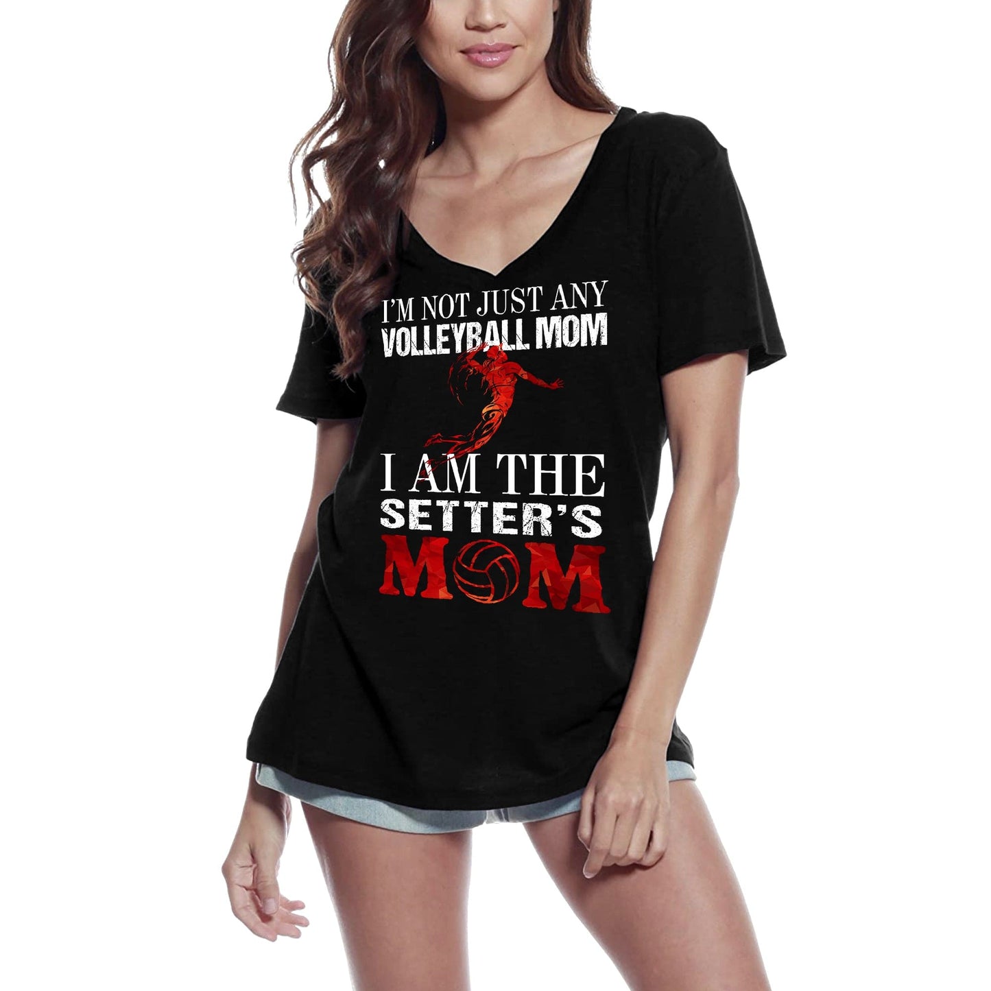 ULTRABASIC Damen-T-Shirt Ich bin nicht irgendeine Volleyball-Mutter, ich bin die Mutter des Setters