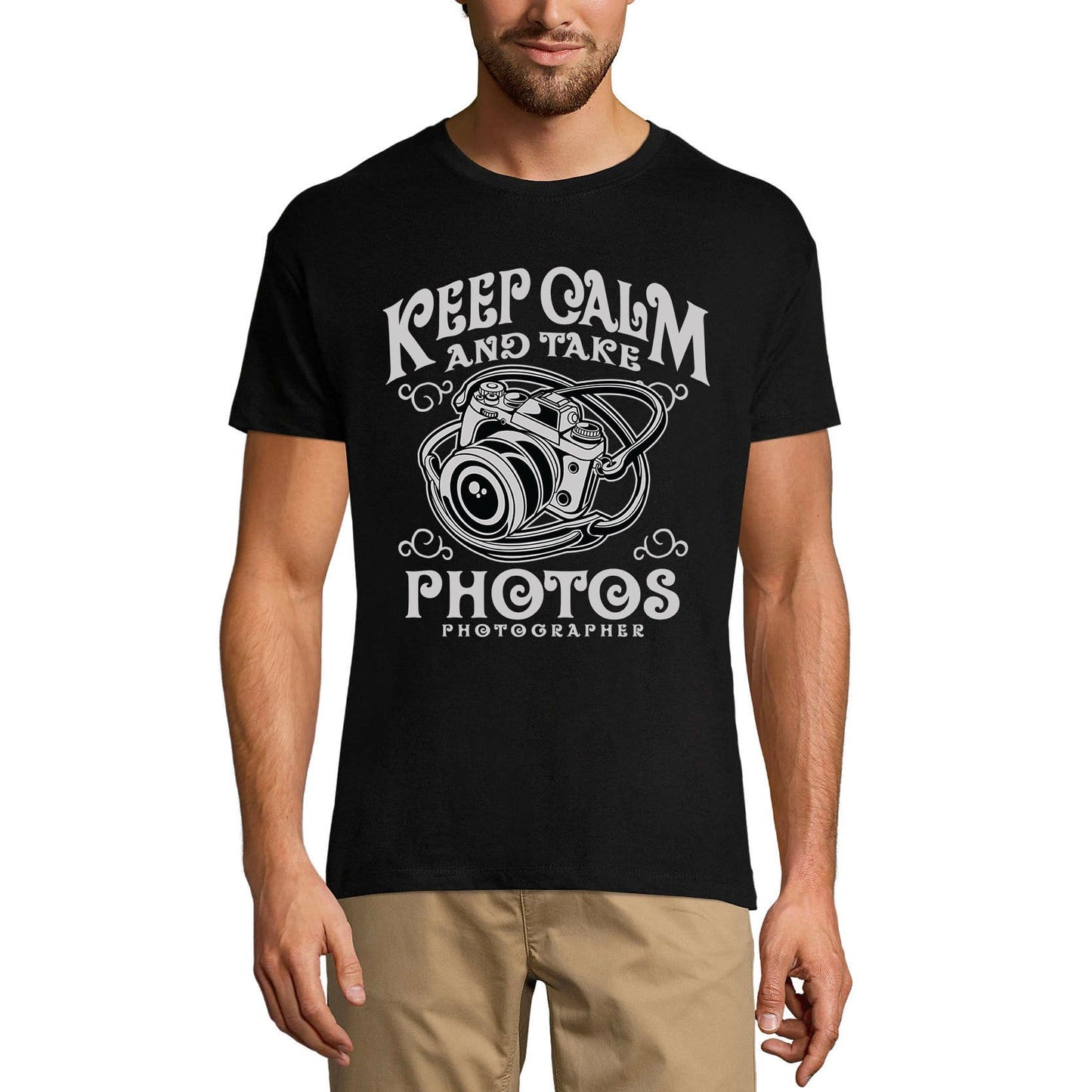 ULTRABASIC Herren-T-Shirt „Keep Calm and Take Photos – Fotografen-T-Shirt“.