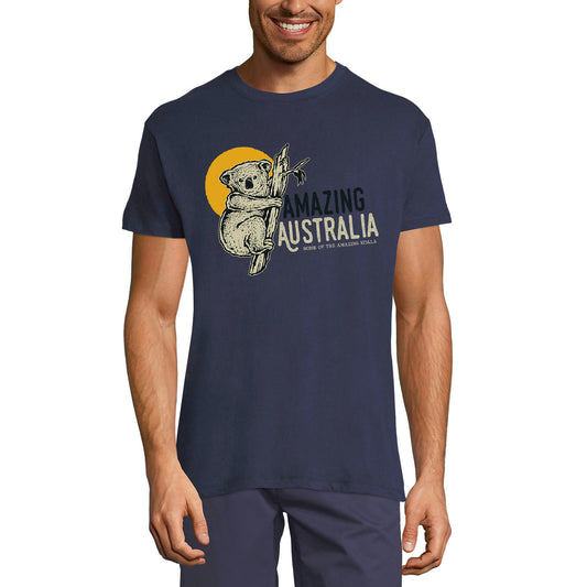 ULTRABASIC Herren T-Shirt Amazing Koala Australia Sunset – Tierliebhaber-Shirt