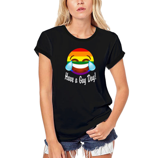 ULTRABASIC Women's Organic T-Shirt Have a Gay Day - Funny LGBT Pride Tee Shirt
