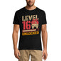 ULTRABASIC Men's Gaming T-Shirt Level 16 Unlocked - 16th Birthday Gift - Gamer Tee Shirt