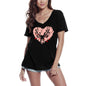 ULTRABASIC Damen T-Shirt Love Heart Moose – Lustiges Valentinstag-T-Shirt