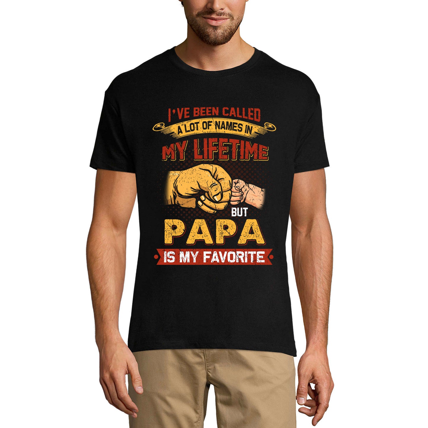 ULTRABASIC Men's Graphic T-Shirt Papa Is My Favorite - Father's Day