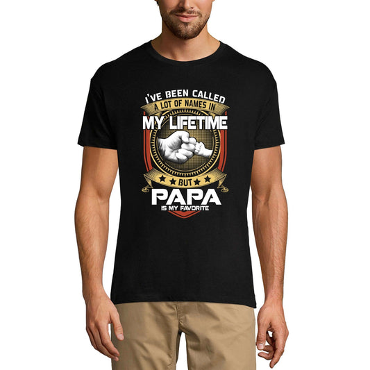 ULTRABASIC Men's T-Shirt Papa Is My Favorite Name - Gift for Father's Day