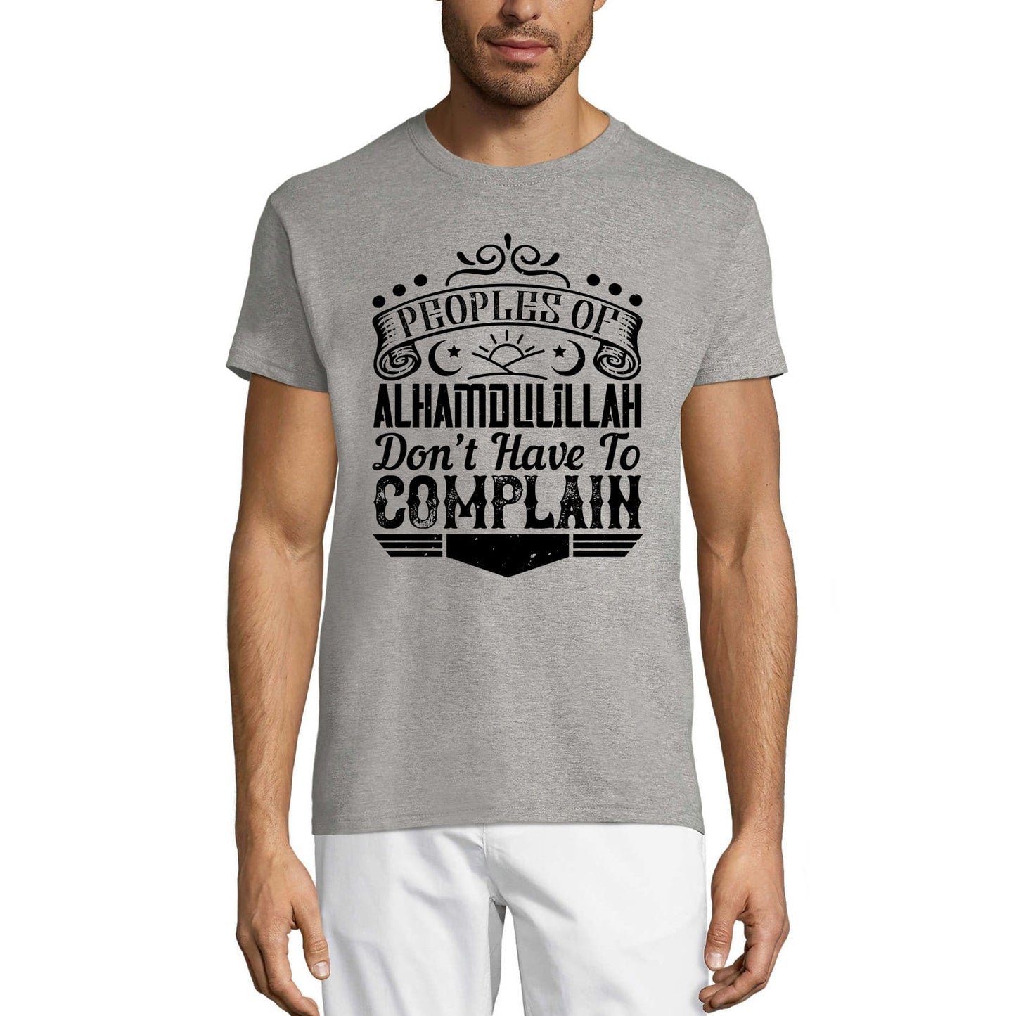 ULTRABASIC Herren-T-Shirt „Völker von Alhamdulillah müssen sich nicht beschweren“ – muslimisches T-Shirt