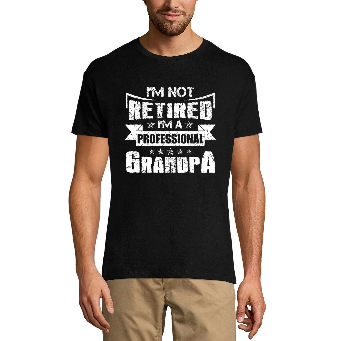 ULTRABASIC Men's Graphic T-Shirt I'm Professional Grandpa - Funny Gift For Father's Day
