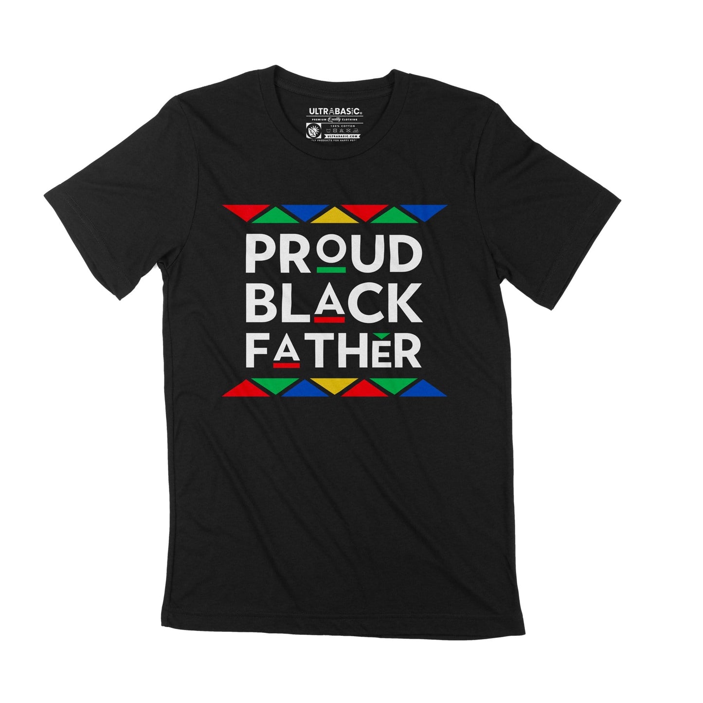 Unisex Adult T-Shirt Proud Black Father Black Leader BLM Shirt