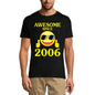 ULTRABASIC Men's T-Shirt Awesome Since 2006 - Gift for 14th Birthday Tee Shirt