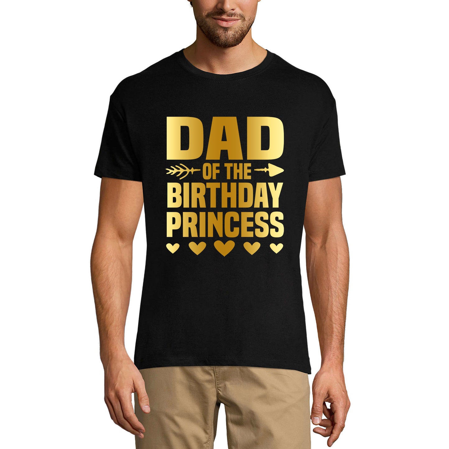 ULTRABASIC Herren T-Shirt Vintage Dad of the Birthday Princess – Father Love T-Shirt