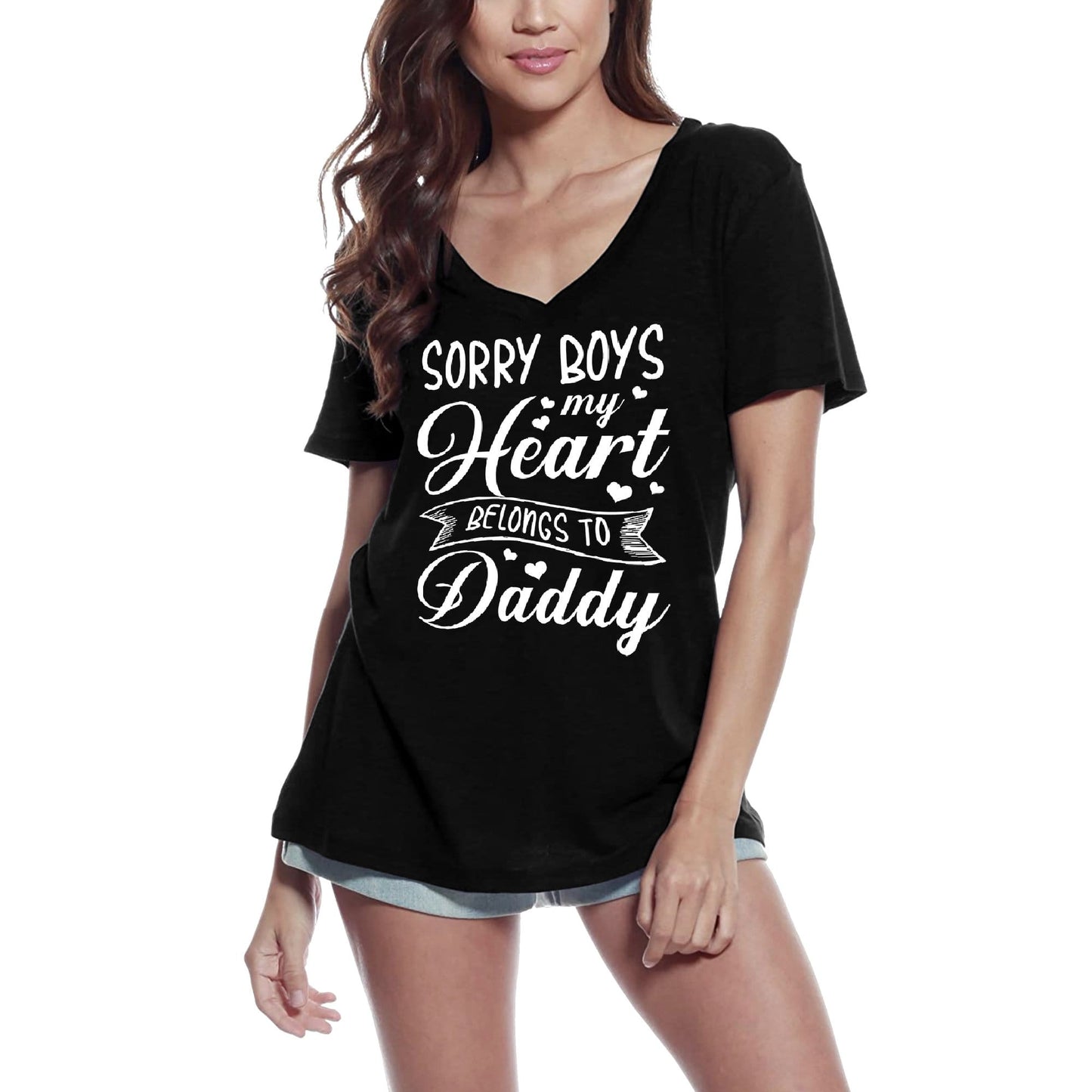 ULTRABASIC Damen-T-Shirt „Sorry Boys My Heart Belongs to Daddy – Daughter Love“-T-Shirt