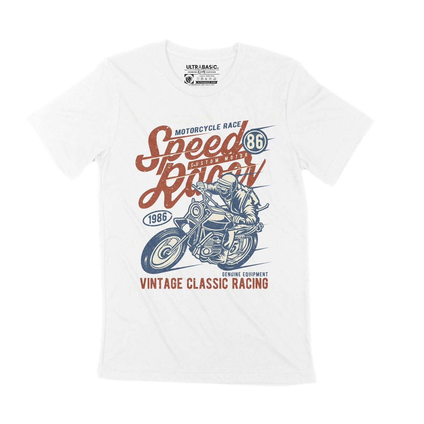ULTRABASIC Herren-Grafik-T-Shirt Speed ​​Custom Motor Racer – Vintage Classic Racing