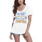 ULTRABASIC Damen-T-Shirt „The Best Memories are Made Camping“ – Kurzarm-T-Shirt-Oberteile