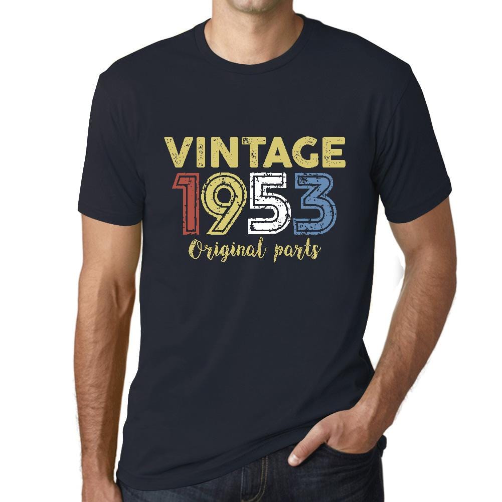 ULTRABASIC - Graphic Printed Men's Vintage 1953 T-Shirt Navy - Ultrabasic