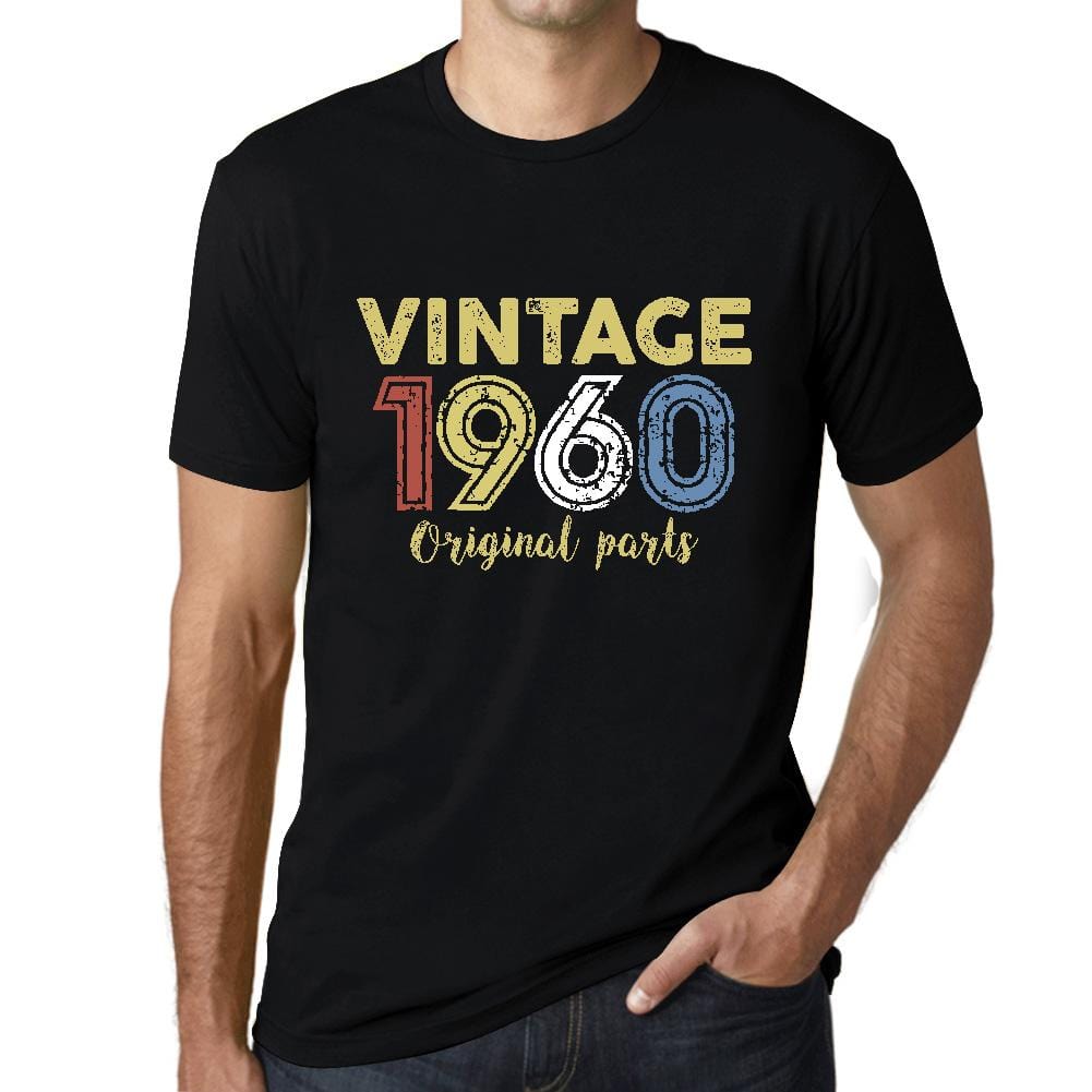 ULTRABASIC - Graphic Printed Men's Vintage 1960 T-Shirt Deep Black - Ultrabasic