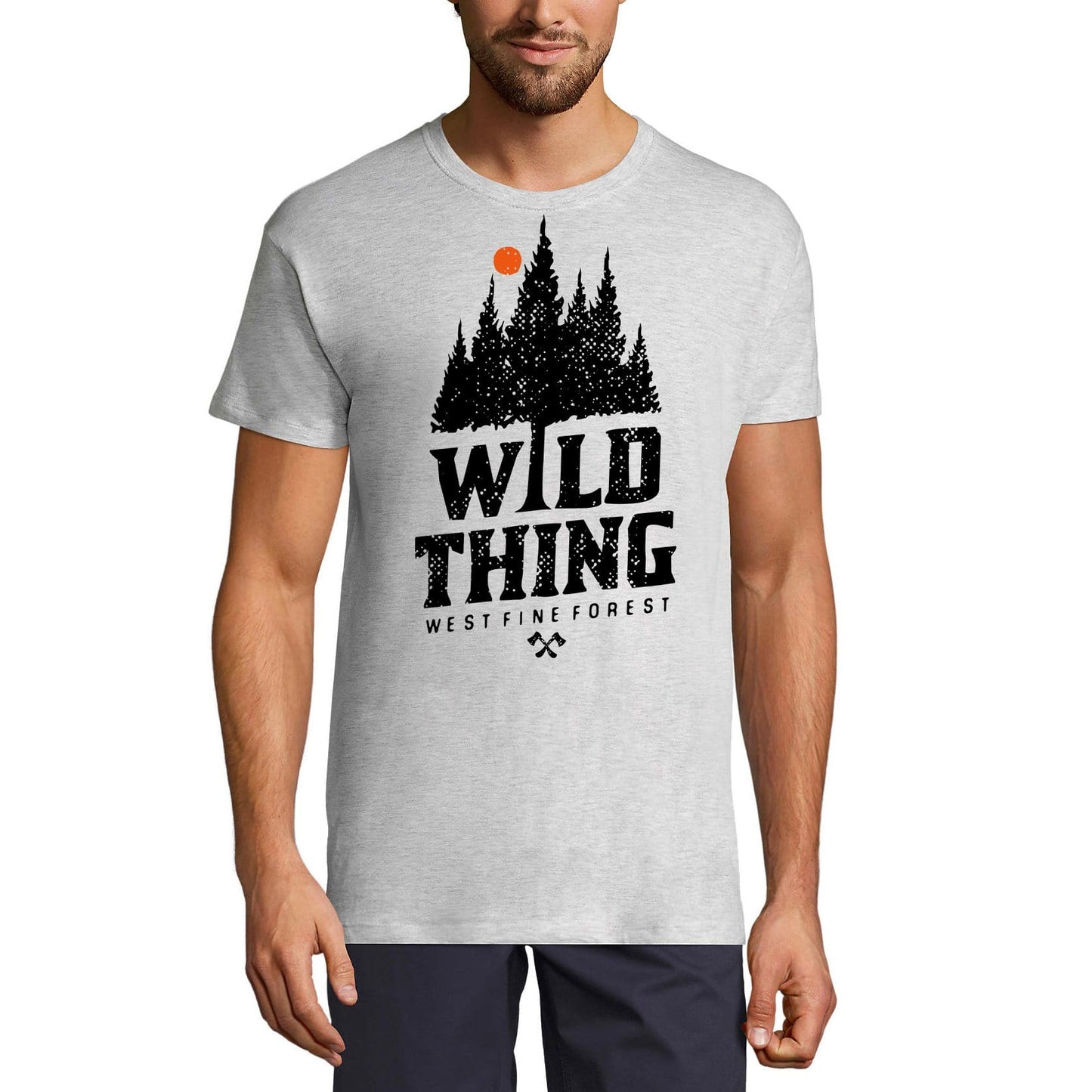 ULTRABASIC Men's T-Shirt Wild Westfine Forest - Short Sleeve Tee shirt
