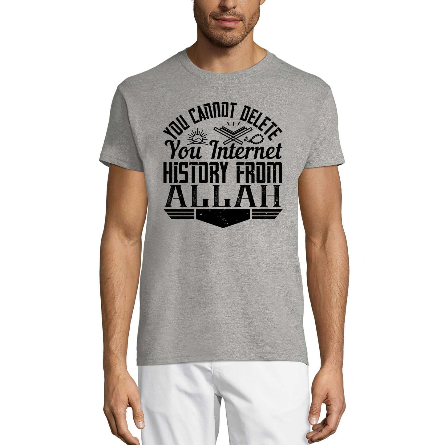 ULTRABASIC Herren-T-Shirt „Du kannst deinen Internetverlauf nicht vor Allah löschen“.