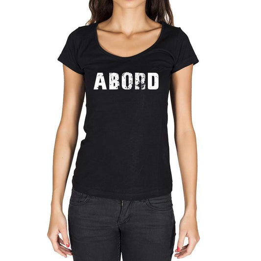Abord French Dictionary Womens Short Sleeve Round Neck T-Shirt 00010 - Casual