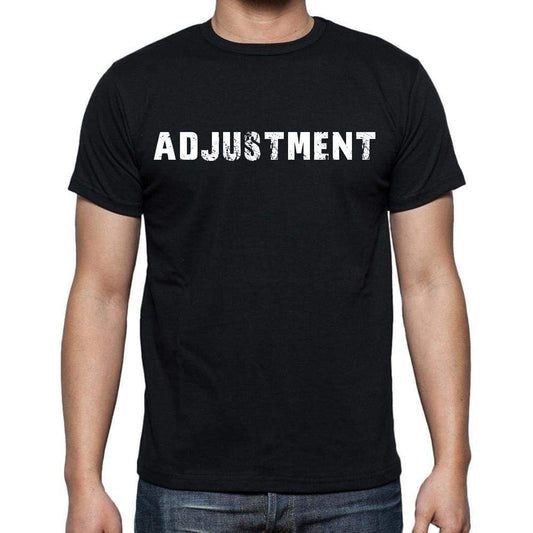 Adjustment White Letters Mens Short Sleeve Round Neck T-Shirt 00007