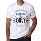 Adoring Vibes Only White Mens Short Sleeve Round Neck T-Shirt Gift T-Shirt 00296 - White / S - Casual