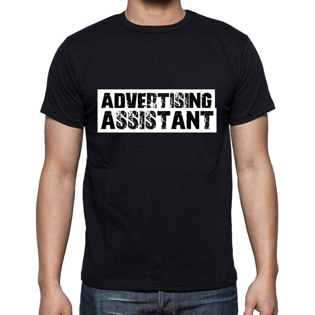 Advertising Assistant T Shirt Mens T-Shirt Occupation S Size Black Cotton - T-Shirt