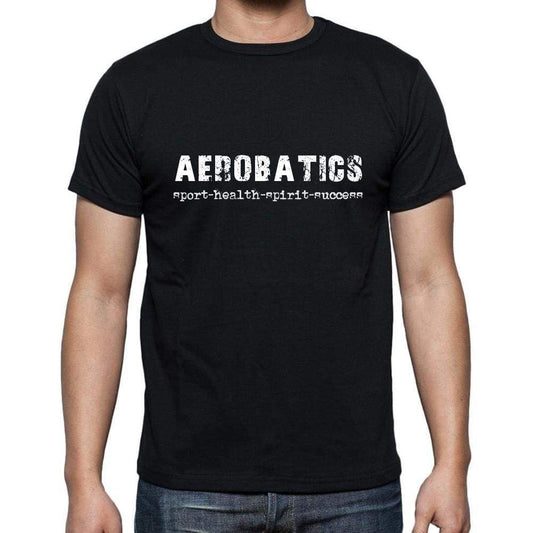 Aerobatics Sport-Health-Spirit-Success Mens Short Sleeve Round Neck T-Shirt 00079 - Casual