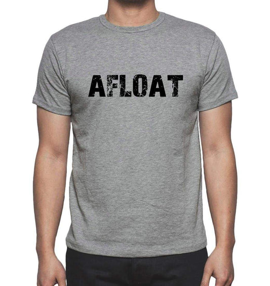 Afloat Grey Mens Short Sleeve Round Neck T-Shirt 00018 - Grey / S - Casual