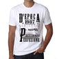 Aged To Perfection Italian 1987 White Mens Short Sleeve Round Neck T-Shirt Gift T-Shirt 00357 - White / Xs - Casual