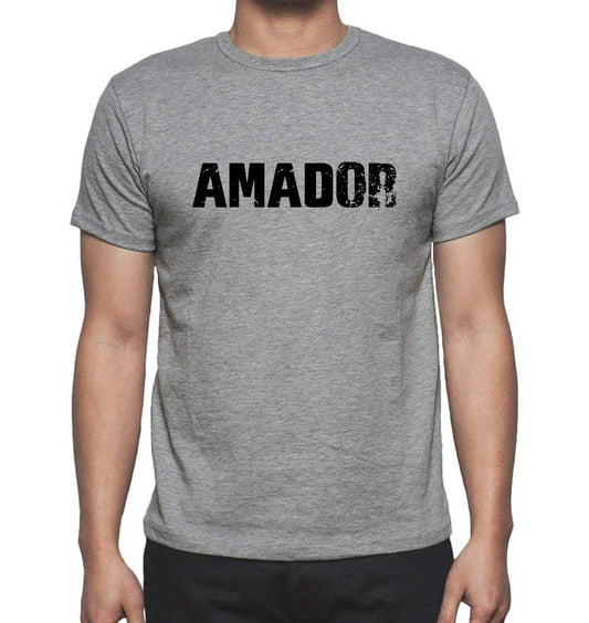 Amador Grey Mens Short Sleeve Round Neck T-Shirt 00018 - Grey / S - Casual