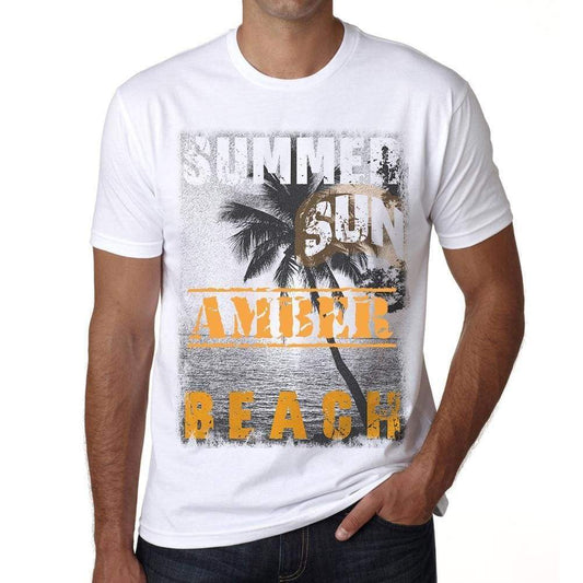 Amber Mens Short Sleeve Round Neck T-Shirt - Casual