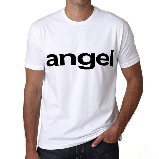 Angel Tshirt Mens Short Sleeve Round Neck T-Shirt 00050