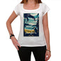 Anglers Pura Vida Beach Name White Womens Short Sleeve Round Neck T-Shirt 00297 - White / Xs - Casual