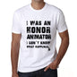 Animator What Happened White Mens Short Sleeve Round Neck T-Shirt 00316 - White / S - Casual