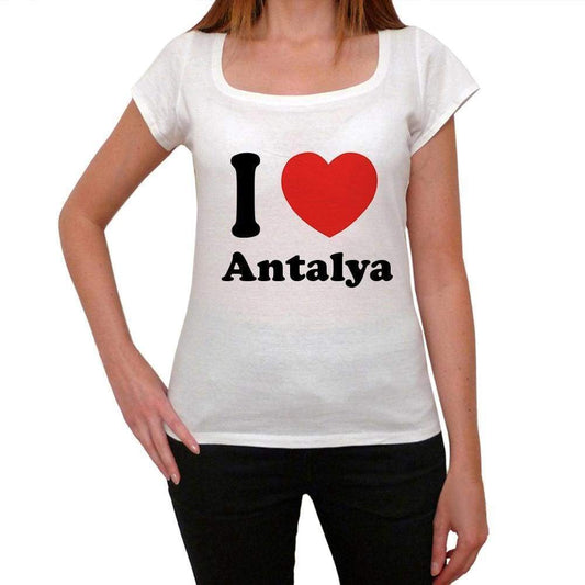 Antalya T Shirt Woman Traveling In Visit Antalya Womens Short Sleeve Round Neck T-Shirt 00031 - T-Shirt